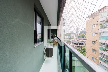 Varanda de apartamento à venda com 3 quartos, 93m² em Pechincha, Rio de Janeiro
