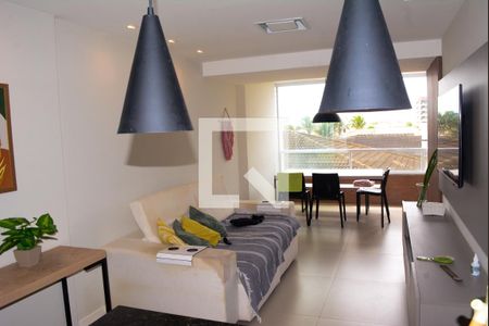 Sala com área gurmet de apartamento para alugar com 2 quartos, 67m² em Praia do Flamengo, Salvador