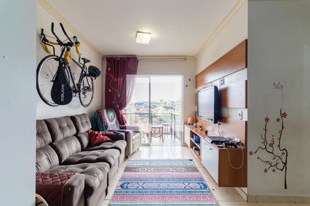 Sala de apartamento para alugar com 2 quartos, 58m² em Jardim Sabara, São Paulo