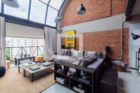 Sala de apartamento à venda com 1 quarto, 110m² em Vila Progredior, São Paulo