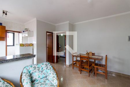 Sala de apartamento para alugar com 1 quarto, 45m² em Tupi, Praia Grande