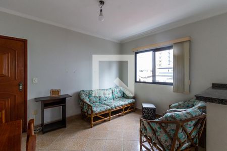 Sala de apartamento para alugar com 1 quarto, 45m² em Tupi, Praia Grande