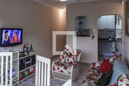 Sala de apartamento para alugar com 2 quartos, 70m² em Loteamento João Batista Julião, Guarujá