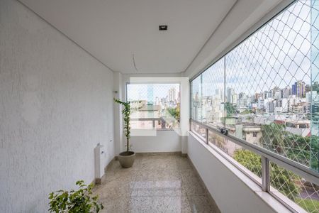 Varanda da Sala de apartamento à venda com 4 quartos, 115m² em Buritis, Belo Horizonte