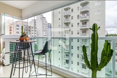 Varanda de apartamento para alugar com 1 quarto, 46m² em Pinheiros, São Paulo