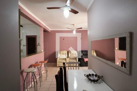 Sala de apartamento para alugar com 1 quarto, 63m² em Jardim Las Palmas, Guarujá