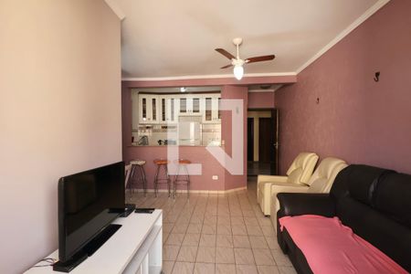 Sala de apartamento para alugar com 1 quarto, 63m² em Jardim Las Palmas, Guarujá