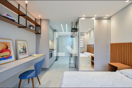 Sala/Quarto de kitnet/studio para alugar com 1 quarto, 24m² em Vila Clementino, São Paulo