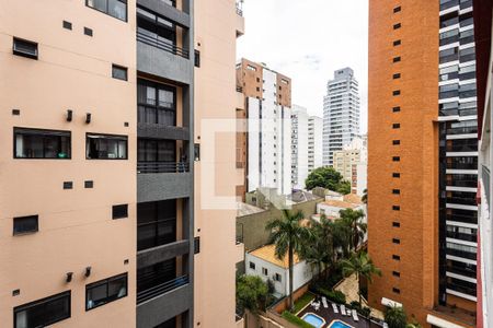 Varanda da Sala - Vista de apartamento para alugar com 1 quarto, 31m² em Pinheiros, São Paulo