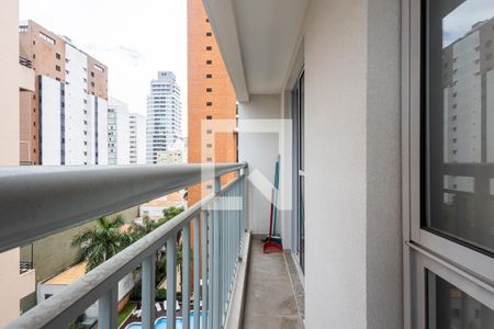 Varanda da Sala de apartamento para alugar com 1 quarto, 31m² em Pinheiros, São Paulo