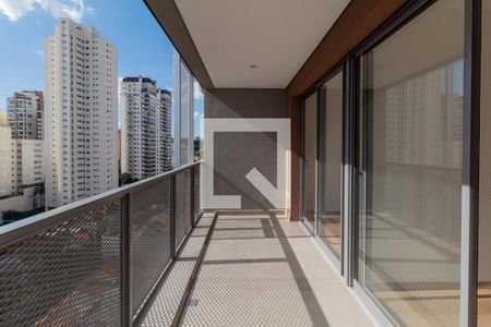 Sala - varanda de apartamento para alugar com 1 quarto, 37m² em Pinheiros, São Paulo