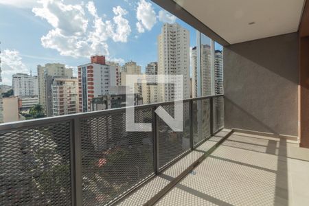 Sala - varanda de apartamento para alugar com 1 quarto, 37m² em Pinheiros, São Paulo