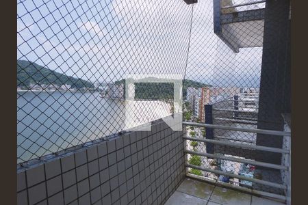 Varanda de kitnet/studio para alugar com 1 quarto, 44m² em Centro, São Vicente