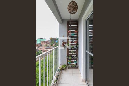 Varanda da Sala de apartamento à venda com 2 quartos, 53m² em Engenho Nogueira, Belo Horizonte