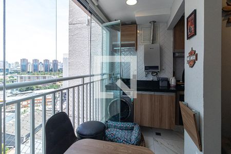 Varanda da Sala de apartamento à venda com 2 quartos, 45m² em Parque Industrial Tomas Edson, São Paulo