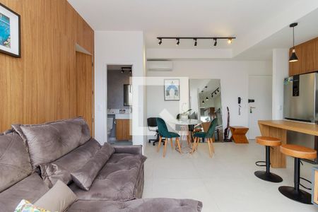Sala de apartamento para alugar com 1 quarto, 65m² em Vila Cordeiro, São Paulo