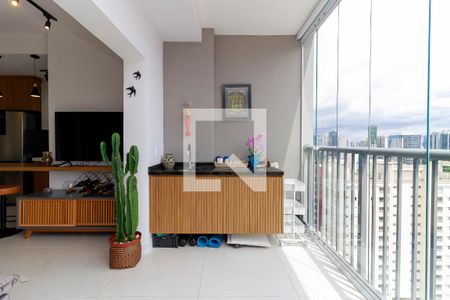 Sala de apartamento para alugar com 1 quarto, 65m² em Vila Cordeiro, São Paulo