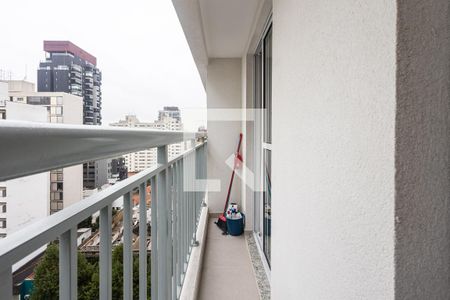 Varanda da Sala de apartamento para alugar com 1 quarto, 32m² em Pinheiros, São Paulo