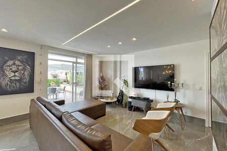 Sala de apartamento à venda com 3 quartos, 205m² em Alphaville Nova Lima, Nova Lima