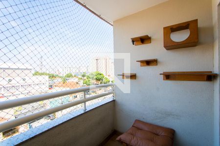 Varanda da sala de apartamento à venda com 3 quartos, 90m² em Vila Santa Teresa, Santo André