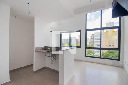 Sala de apartamento à venda com 1 quarto, 91m² em Auxiliadora, Porto Alegre