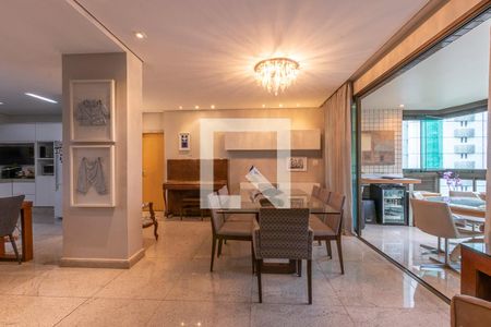 Sala de apartamento à venda com 3 quartos, 178m² em Belvedere, Belo Horizonte