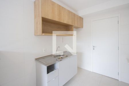 Cozinha de apartamento para alugar com 1 quarto, 26m² em Jardim Caravelas, São Paulo