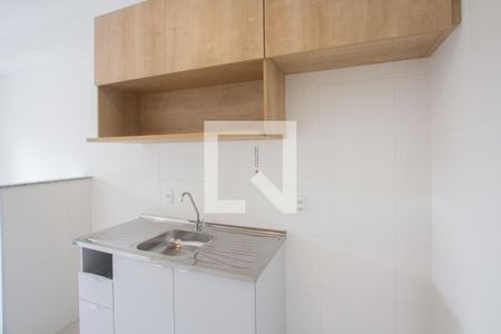 Cozinha de apartamento para alugar com 1 quarto, 26m² em Jardim Caravelas, São Paulo