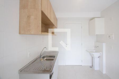 Cozinha de apartamento para alugar com 1 quarto, 26m² em Jardim Caravelas, São Paulo