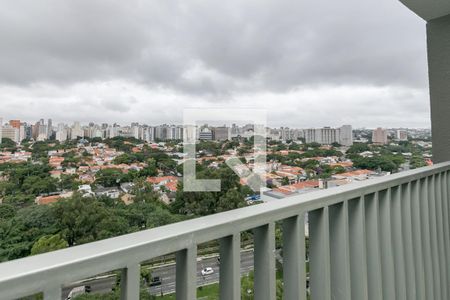 Varanda de kitnet/studio para alugar com 1 quarto, 25m² em Brooklin Paulista, São Paulo