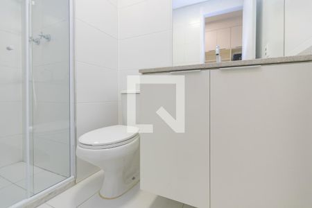 Banheiro de kitnet/studio para alugar com 1 quarto, 25m² em Brooklin Paulista, São Paulo