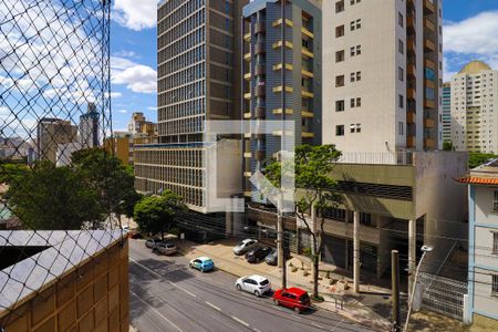 Vista da Sala de apartamento à venda com 1 quarto, 44m² em Santa Efigênia, Belo Horizonte
