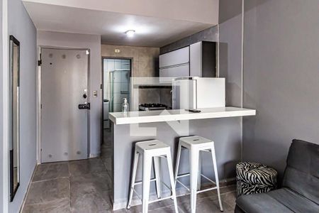 Cozinha de kitnet/studio para alugar com 1 quarto, 29m² em República, São Paulo