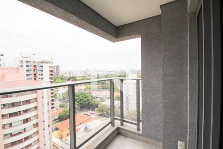 Varanda  de apartamento à venda com 1 quarto, 50m² em Indianópolis, São Paulo