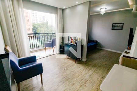 Sala 1 de apartamento para alugar com 1 quarto, 54m² em Vila Praia, São Paulo