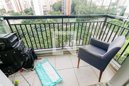 Varanda da Sala de apartamento para alugar com 1 quarto, 54m² em Vila Praia, São Paulo