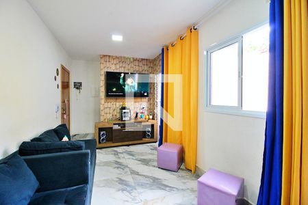 Sala de apartamento à venda com 2 quartos, 88m² em Campestre, Santo André