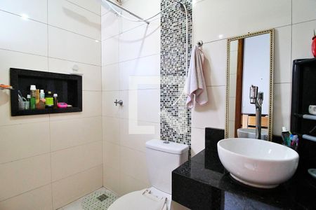 Banheiro da Suíte de apartamento à venda com 2 quartos, 88m² em Campestre, Santo André
