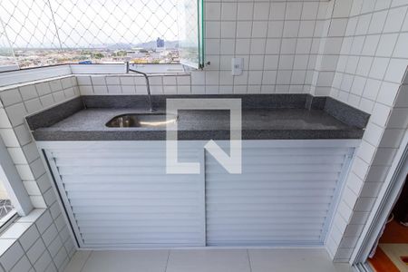 Detalhe da varanda de apartamento para alugar com 1 quarto, 48m² em Aviação, Praia Grande