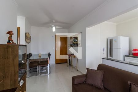 Sala de apartamento para alugar com 1 quarto, 48m² em Aviação, Praia Grande