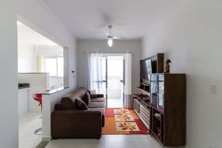 Sala de apartamento para alugar com 1 quarto, 48m² em Aviação, Praia Grande