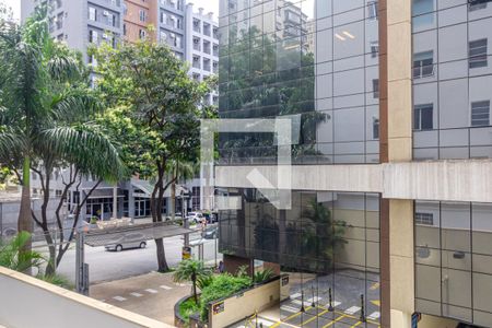 Vista do Quarto - Suíte de apartamento para alugar com 1 quarto, 37m² em Higienópolis, São Paulo