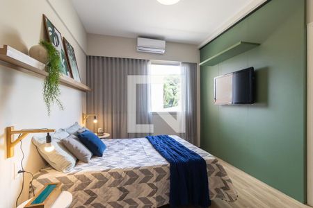 Quarto da suíte de apartamento para alugar com 1 quarto, 60m² em Cambuí, Campinas