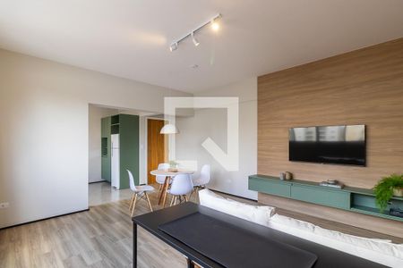 Sala de apartamento à venda com 1 quarto, 60m² em Cambuí, Campinas