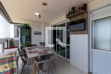 Varanda de apartamento para alugar com 3 quartos, 133m² em Vila Tupi, Praia Grande