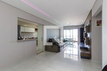 Sala de apartamento para alugar com 3 quartos, 133m² em Vila Tupi, Praia Grande