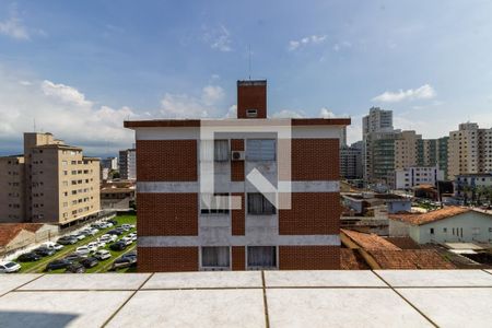 Vista da sala de apartamento para alugar com 1 quarto, 61m² em Canto do Forte, Praia Grande