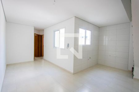 Sala de apartamento à venda com 2 quartos, 88m² em Vila Scarpelli, Santo André