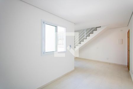 Sala de apartamento à venda com 2 quartos, 43m² em Vila Scarpelli, Santo André