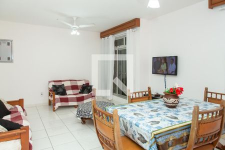 Sala de apartamento para alugar com 2 quartos, 90m² em Jardim Tres Marias, Guarujá